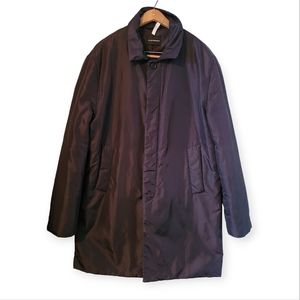 Club Monaco Men's Insulated Waterproof 3/4 Rain Jacket black XL